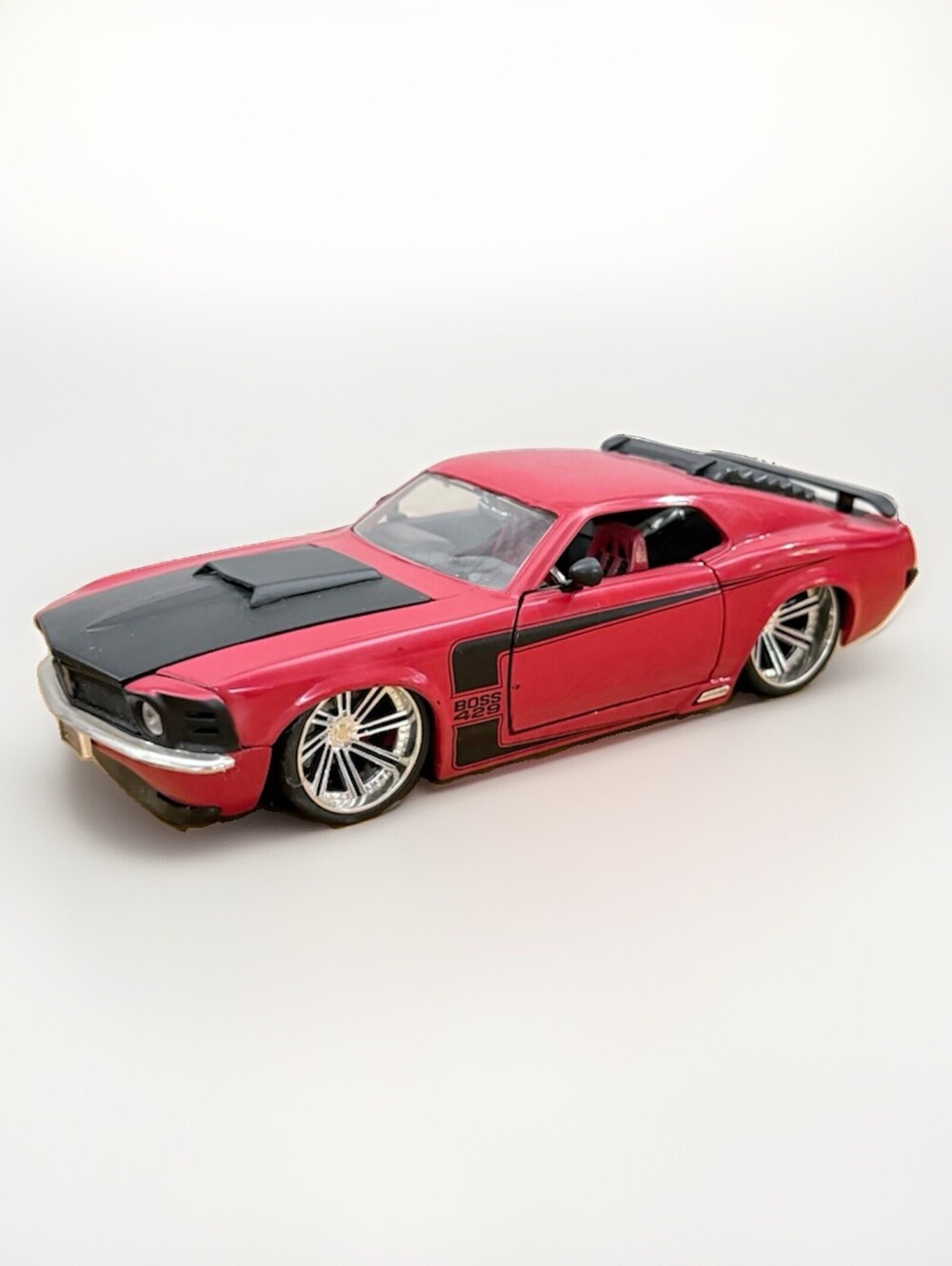 Collectible Diecast Model Car Jada BigTime Muscle 1970 Ford Mustang Boss 1:24